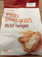 Mängden socker i Pains grillés au blé complet