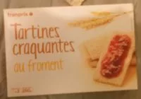 Mängden socker i Tartines craquantes au froment