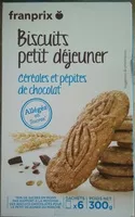 Mängden socker i biscuits petit dejeuner allégés en sucre