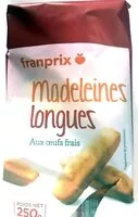 Mängden socker i Madeleines longues