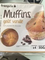Mängden socker i Muffin Goût Vanille