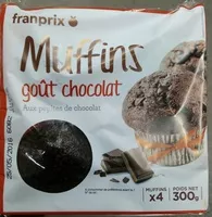 Mängden socker i muffin chocolat pépites de chocolat