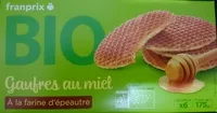 Mängden socker i Gaufres au Miel Bio à la Farine d'Épeautre