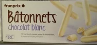 Mängden socker i Bâtonnets chocolat blanc