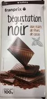 Mängden socker i Chocolat noir aux éclats de fèves de cacao