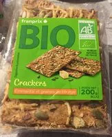 Mängden socker i crackers emmental et graines de courge bio
