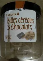 Mängden socker i Billes céréales 3 chocolats