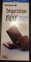 Mängden socker i Degustation Noir Faible Teneur En Sucres
