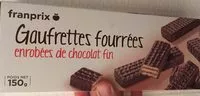 Mängden socker i Gaufrettes fourrées enrobées de chocolat fin