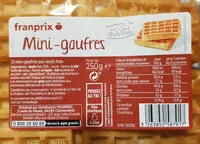 Mängden socker i mini gaufres
