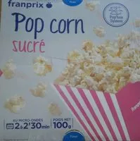 Mängden socker i Pop corn sucré 100g