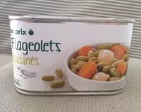 Mängden socker i Flageolets cuisinés