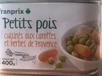 Mängden socker i petits pois cuisinés carottes herbes de provence