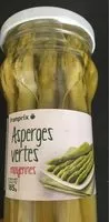 Mängden socker i Asperges vertes moyennes
