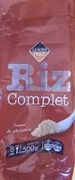 Mängden socker i Riz Complet Étuvé