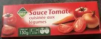 Mängden socker i Sauce Tomate cuisinée aux Légumes