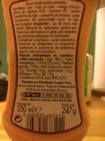Mängden socker i Sauce SAMOURAÏ