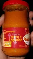 Mängden socker i Sauce curry légumes