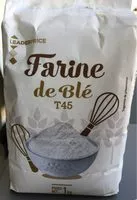 Mängden socker i Farine de blé T45