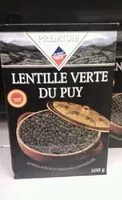 Mängden socker i Lentilles Vertes du Puy