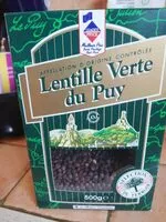 Mängden socker i lentilles vertes du puy