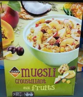 Mängden socker i Muesli Croustillant aux fruits