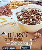 Mängden socker i Muesli Croustillant aux 3 Chocolats