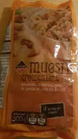 Mängden socker i Muesli croustillant aux noix