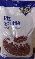 Mängden socker i Riz Soufflé Goût Chocolat