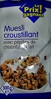 Mängden socker i Muesli Croustillant aux Éclats de Chocolat au Lait