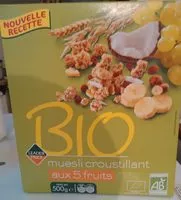 Mängden socker i Muesli croustillant bio