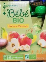 Mängden socker i bébé bio pomme banane
