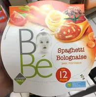 Mängden socker i Bébé Spaghetti Bolognaise avec morceaux