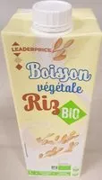 Mängden socker i Boisson végétale riz bio