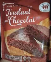 Mängden socker i Fondant au chocolat