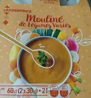 Mängden socker i Mouliné de légumes variés