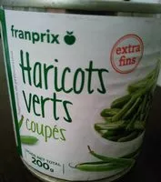 Mängden socker i Haricots verts coupés