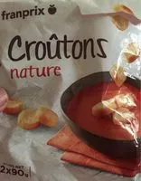 Mängden socker i croutons nature