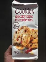 Mängden socker i cookies chocolat blanc cranberry