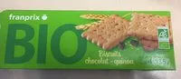 Mängden socker i biscuits chocolat quinoa bio