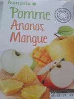 Mängden socker i Compote pomme ananas mangue