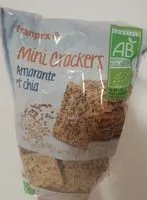 Mängden socker i Mini crackers Amarantes et chia
