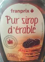 Mängden socker i Pur sirop d’érable
