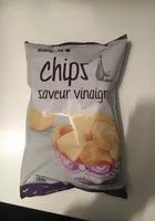 Mängden socker i Chips saveur vinaigre