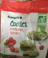 Mängden socker i Mini cookies cranberries et spiruline