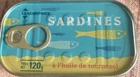 Mängden socker i Sardine à l’huile de tournesol
