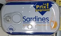 Mängden socker i Sardines à l'huile de tournesol