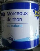 Mängden socker i Morceaux de thon au naturel