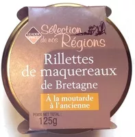 Mängden socker i Rillettes de maquereaux de Bretagne, à la moutarde à l'ancienne