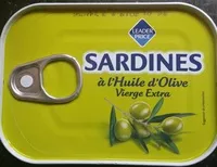 Mängden socker i Sardines à l'huile d'olive vierge extra